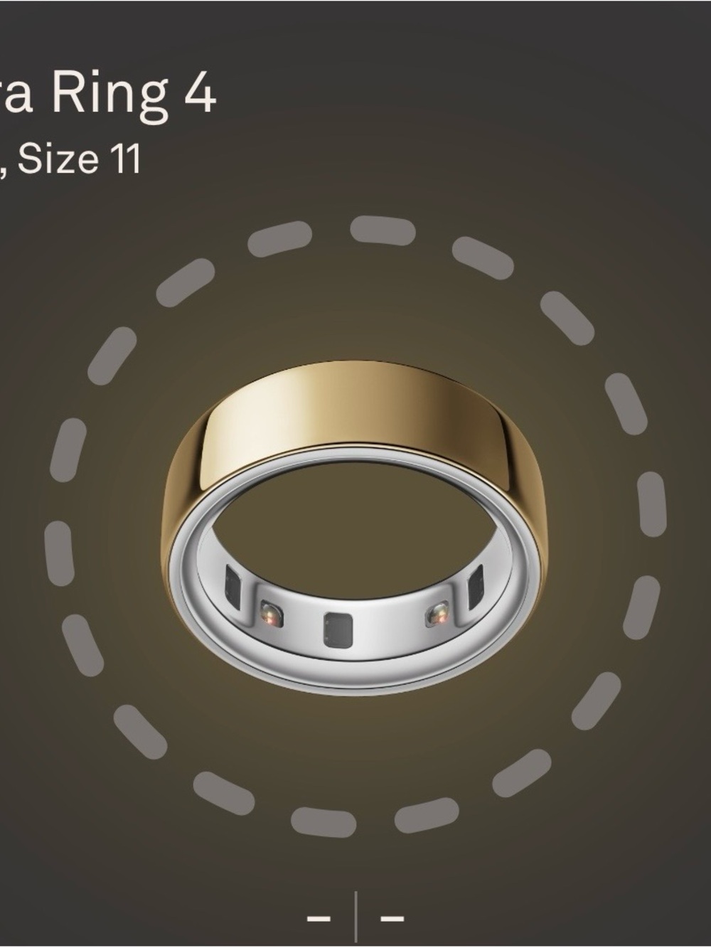 Oura Smart Ring 4 in Gold